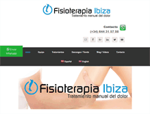 Tablet Screenshot of fisioterapiaibiza.com